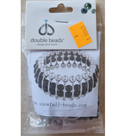 Bastelset Armband schwarz/silber