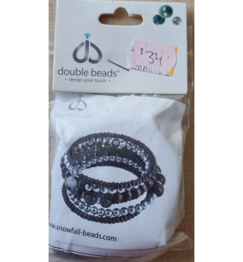 Bastelset Armband braun/silber