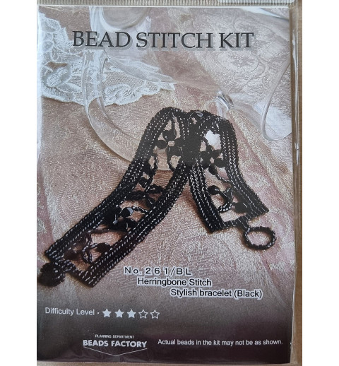Bastelset Armband schwarz