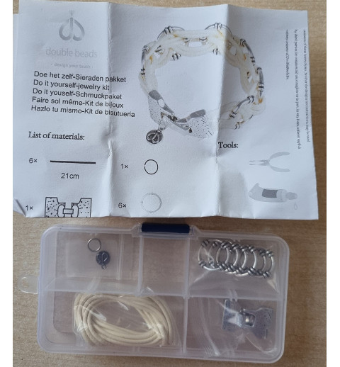 Bastelset Armband beige