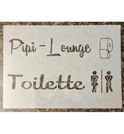 Schablone Pipi-Lounge 2