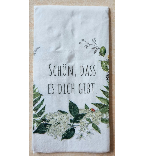 Taschentücher Schön dass es Dich gibt