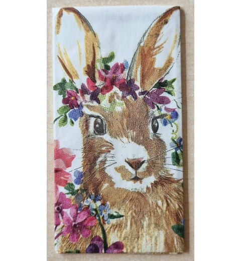 Taschentücher Kaninchen/Blumen
