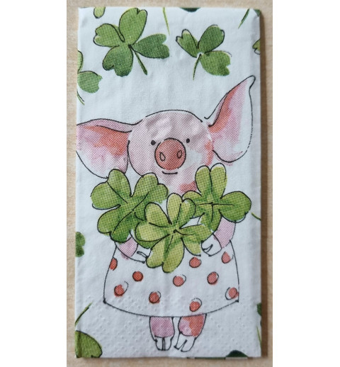 Taschentücher Schweinchen/Kleeblatt