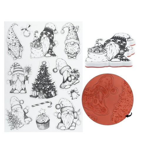 Stempel Wichtel im Winter
