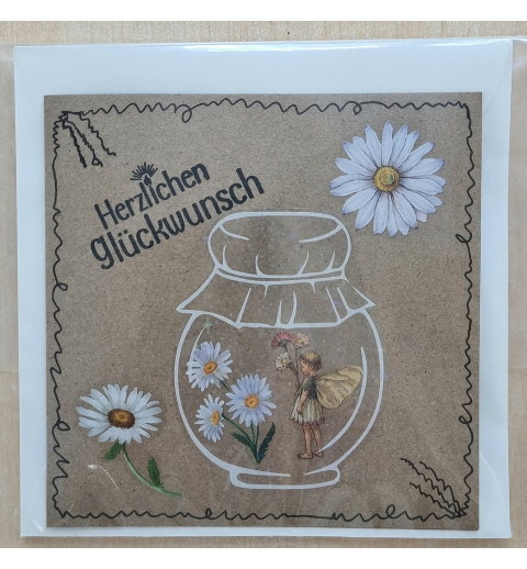 Herzlichen Glückwunsch Elfe im Glas