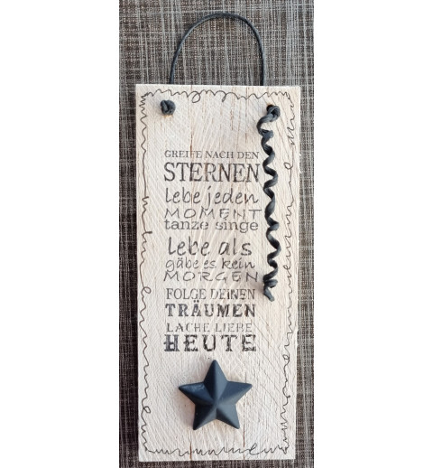 Mini Schild Greife nach den Sternen......