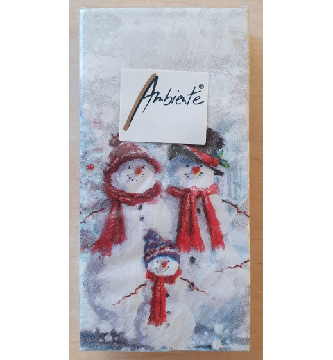 Taschentücher Schneemann Familie