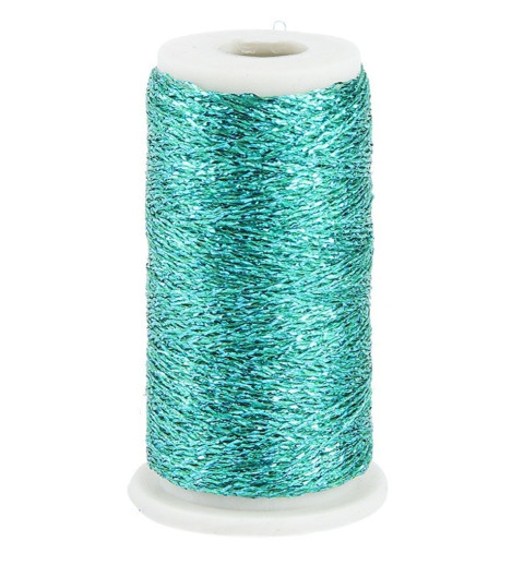 Stickgarn Metallic türkis