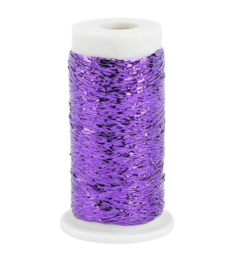 Stickgarn Metallic violette