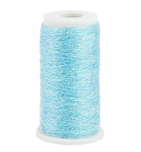 Stickgarn Metallic hellblau