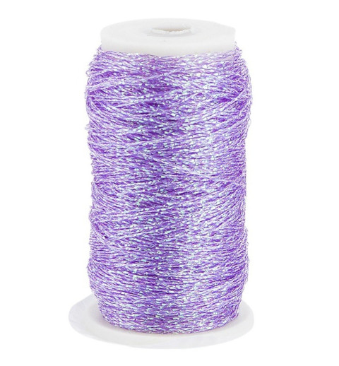 Stickgarn Metallic flieder