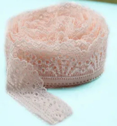 Spitzenband rosa