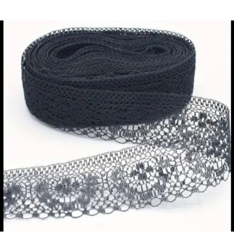 Spitzenband schwarz