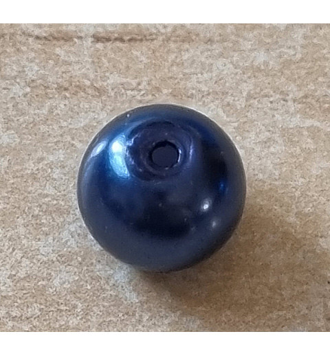 Wachsperle dunkelblau