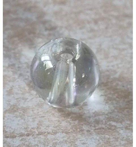 Kunststoff Perle transparent/regenbogen