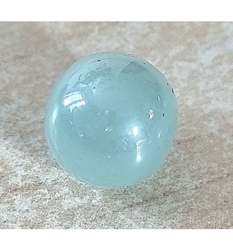 Kunststoff Perle hellblau/regenbogen