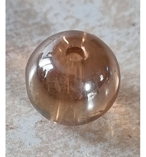 Kunststoff Perle bronze/regenbogen