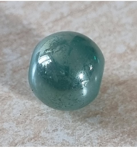 Kunststoff Perle rauchgrün/regenbogen