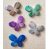 Kunststoff Perle Schmetterling grau/regenbogen