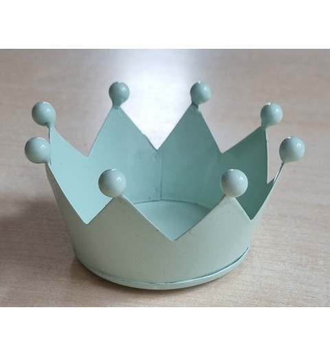 Teelichthalter Krone mint