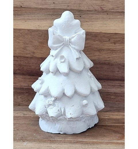 Beton Weihnachtsbäumchen/Engel weiss