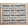 Vinyl Schrift  Geniesse......  schwarz
