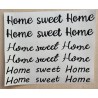 Vinyl Schrift  Home sweet Home schwarz