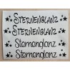 Vinyl Schrift  Sternenglanz  schwarz