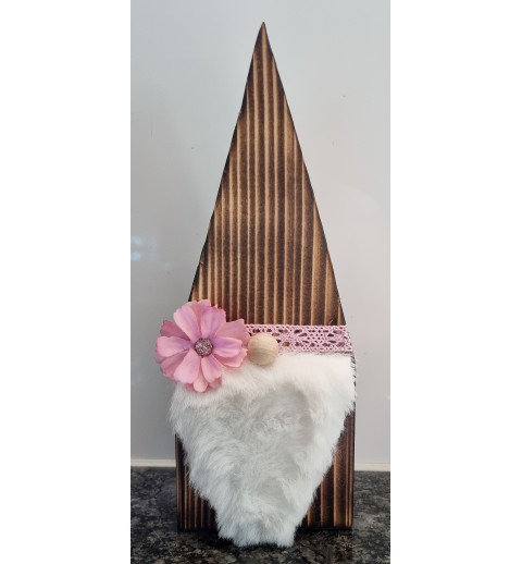 Holz Wichtel rosa