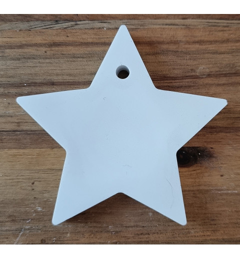 Beton Stern zum Hängen weiss