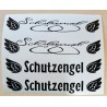 Vinyl Schrift Schutzengel 2 schwarz