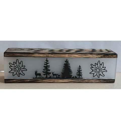 Led Lichterbalken Hirsch/Wald