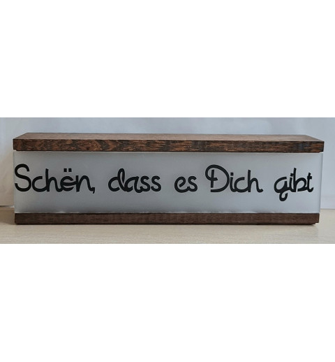 Lichterbalken "Schön,dass es Dich gibt "