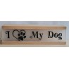 Led Lichterbalken "I Love my Dog"