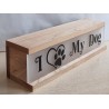 Led Lichterbalken "I Love my Dog"