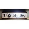 Led Lichterbalken "I Love my Dog"