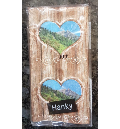 Taschentücher Herz/Holz