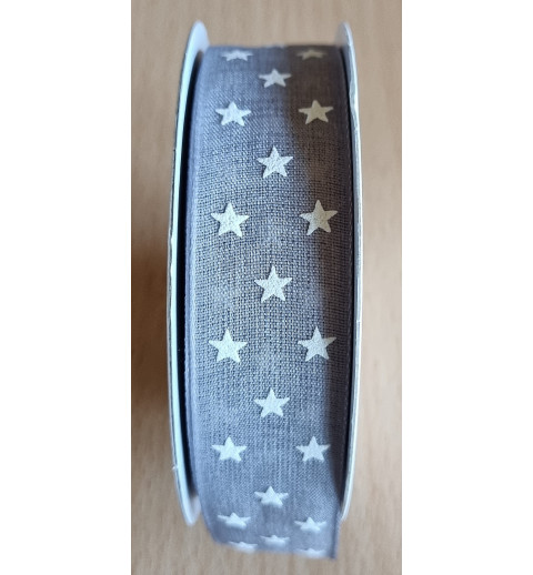 Deko Band Sterne grau
