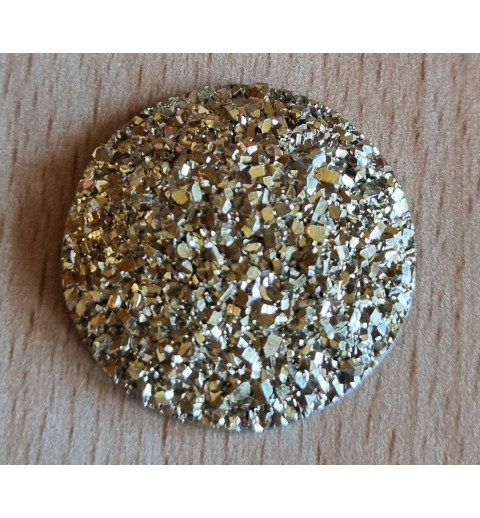 Deko Glitterstein gold