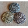 Deko Glitterstein gold