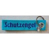 Filz Schlüsselanhänger Schutzengel türkis/violette