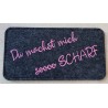 Filz Brillenetui soooo Scharf anthrazit/rosa