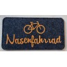 Filz Brillenetui Nasenfahrrad anthrazit/orange
