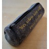 Filz Federmäppchen Wer schön sein will... grau/gold