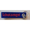 Filz Schlüsselanhänger Schutzengel marineblau/pink