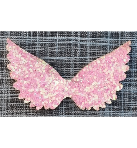 Flügel Filz/Glitzer rosa