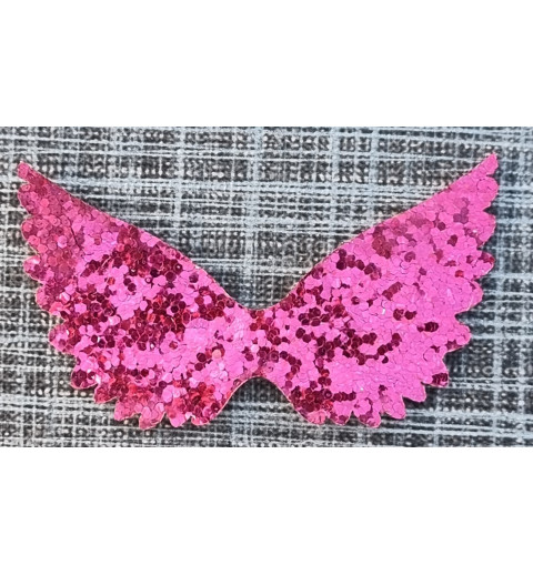 Flügel Filz/Glitzer pink