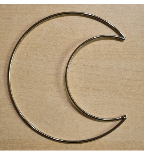 Metall Mond silber