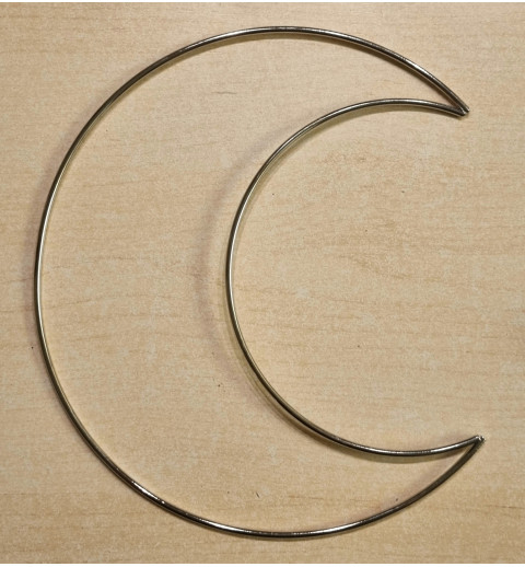 Metall Mond silber
